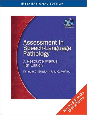 Assessment In Speech-Language Pathology: A Resource Manual Book By ...