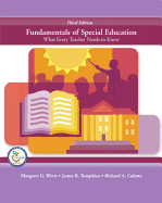 Fundamentals of Special Education: What Every Teacher Needs to Know (3rd Edition) Margaret G. Werts, Richard A. Culatta and James R. Tompkins