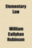 Elementary Law