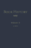 Book History, Vol. 1
