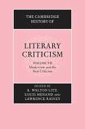 Modernism and the New Criticism