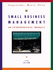 Small Business Management: An Entrepreneurial Emphasis