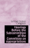 Hearings Before the Subcommittee of the Committee on Appropriations