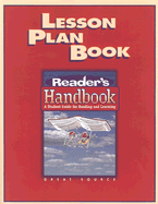 Lesson Plan Book: Reader's Handbook: A Student Guide for Reading and Learning