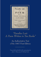 Paradise Lost: A Poem Written in Ten Books