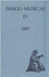 Imago Musicae, Volume IV