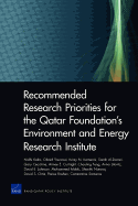 Recommended Research Priorities for the Qatar Foundation'senvironment and Energy Research Institute
