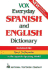 Vox Everyday Spanish and English Dictionary