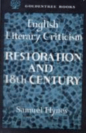 English Lit.Crit.: Rest.& 18th