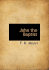 John the Baptist