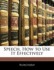 Speech, how to use it effectively