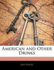 American and Other Drinks