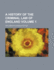 A History of the Criminal Law of England, Volume 1