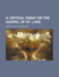 A Critical Essay on the Gospel of St. Luke