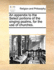 An Appendix to the Select Portions of the Singing Psalms, for the Use of Churches.