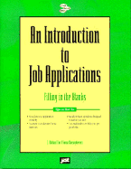 An Introduction to Job Applications: Filling in the Blanks