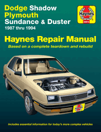 Dodge Shadow, Plymouth Sundance and Duster 1987 Thru 1994