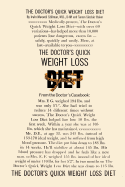 The Doctor's Quick Weight Loss Diet