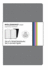 Moleskine Volant Notebook Ruled, Grey Xsmall: Set of 2