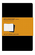 Moleskine Ruled Cahier Journal Black Pocket: Set of 3 Ruled Journals