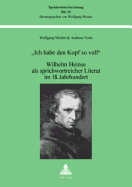 ich Habe Den Kopf So Voll?: Wilhelm Heinse ALS Sprichwortreicher Literat Im 18. Jahrhundert