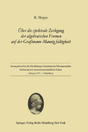 ber die spektrale Zerlegung der algebraischen Formen auf der Gramann-Mannigfaltigkeit