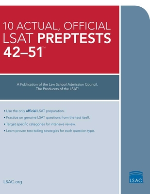 10 Actual, Official LSAT Preptests 42-51: (Preptests 42-51) - Council, Law School Admission