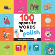100 opposite words in polish: Bilingual picture book for kids: english / polish with pronunciations