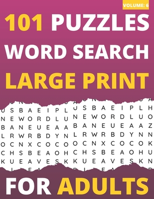 101 Puzzles Word Search Large Print For Adults: Word Search Book For Adults & Seniors (Volume: 1) - Books, Funafter