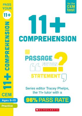 11+ English Comprehension Practice and Assessment for the CEM Test Ages 09-10 - Phelps, Tracey