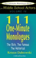 111 One-Minute Monologues - Dabrowski, Kristen