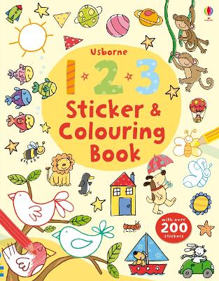 123 Sticker and Colouring book - Greenwell, Jessica