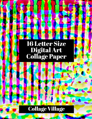 16 Letter Size Digital Art Collage Paper - Village, Collage