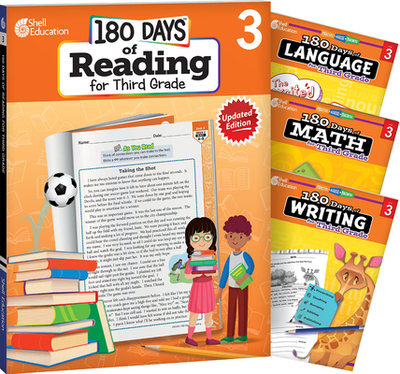 180 Days(tm) Reading, Math, Writing, & Language for Grade 3: 4-Book Set: Practice, Assess, Diagnose - Multiple Authors, and Dugan, Christine, and Sturgeon, Kristi