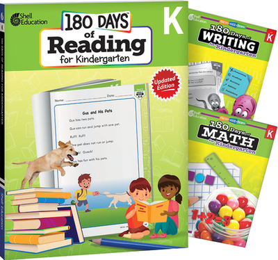 180 Days(tm) Reading, Writing and Math for Grade K: 3-Book Set: Practice, Assess, Diagnose - Multiple Authors, and Pearce, Tracy, and Barchers, Suzanne I