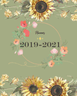 2019-2021 Planner: Sun Flower Cover for Monthly Schedule Organizer 36 Months Calendar Agenda Planner with Holiday