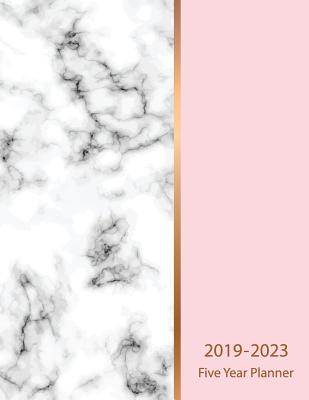 2019 2023 five year planner marble texture design 60 months five year planner calendar