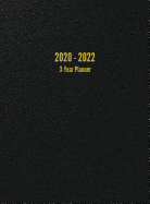 2020 - 2022 3-Year Planner: 36-Month Calendar (Black)