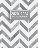 2020-2024 Five Year Planner: Marbel Cover 60 Months Calendar 5 Year Planner 2020-2024 Daily Agenda Schedule Organizer Logbook Habit Tracker Appointment Book Personal Time Management