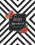 2020 Appointment Scheduling Book: Stripes Pattern - Schedule Organizer - Appointment Book 15 Minute Increments - Client Organizer - Monday to Sunday 8 am-9 pm - Personal Time Management - For Nail Salons Spa Hair Stylist Makeup Artists