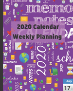 2020 Calendar: Weekly planning
