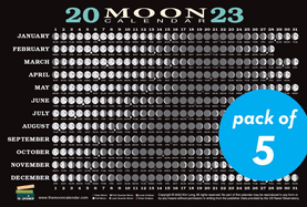 2023 Moon Calendar Card (5 Pack): Lunar Phases, Eclipses, and More!