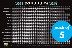 2025 MOON CALENDAR CARD 5 PACK