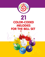 21 Color-coded melodies for Bell Set: Color-Coded visual for 8 Note Bell Set