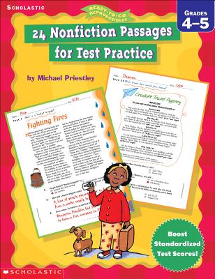 24 Nonfiction Passages for Test Practice: Grades 4-5 - Priestley, Michael