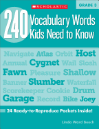 240 Vocabulary Words Kids Need to Know: Grade 3