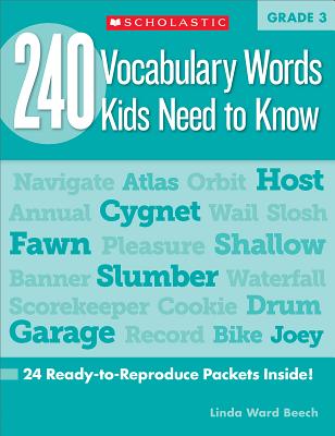 240 Vocabulary Words Kids Need to Know: Grade 3 - Beech, Linda