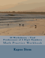 30 Worksheets - Find Predecessor of 5 Digit Numbers: Math Practice Workbook