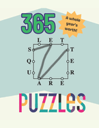 365 Letter Square Puzzles: A whole year's worth of fun word games