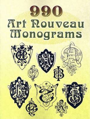 990 Art Nouveau Monograms - Dover